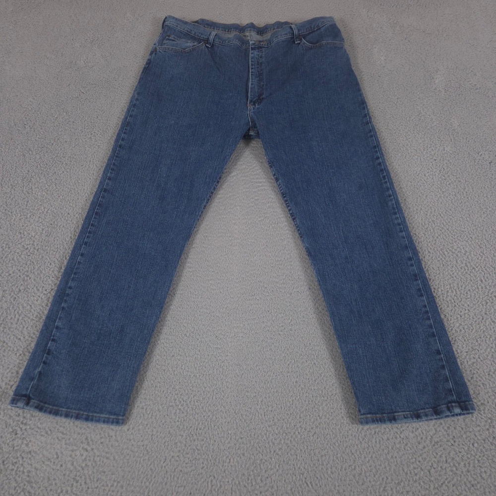 Wrangler Jeans Mens 42x30 Blue Advanced Comfort Regular Fit Straight Leg Stretch